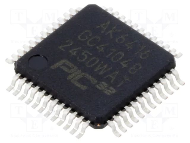 IC: PIC microcontroller; 64kB; 200MHz; 3÷3.6VDC; SMD; TQFP48 MICROCHIP TECHNOLOGY 32AK6416GC41048IPT