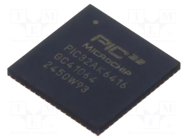 IC: PIC microcontroller; 64kB; 200MHz; 3÷3.6VDC; SMD; VQFN64; tube MICROCHIP TECHNOLOGY 32AK6416GC41064IM7