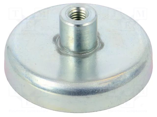 Magnet: permanent; hard ferrite; 180N; Ø: 47mm; H: 20.5mm; steel ELESA+GANTER GN50.2-HF-47-9-M6