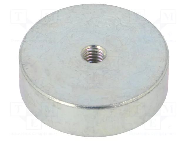 Magnet: permanent; neodymium; 105N; Ø: 25mm; H: 7mm; steel ELESA+GANTER GN50.5-ND-25
