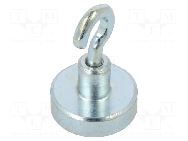 Magnet: permanent; hard ferrite; 18N; 16mm; with hook ELESA+GANTER GN50.6-HF-16-A