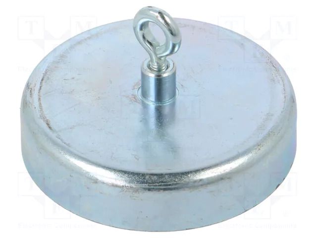 Magnet: permanent; hard ferrite; 350N; 63mm; with eyelet ELESA+GANTER GN50.6-HF-63-B