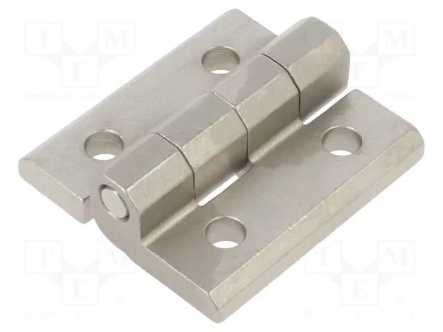 Hinge; Width: 60mm; stainless steel; H: 65mm; without regulation ELESA+GANTER GN235NI60-65-D-GS