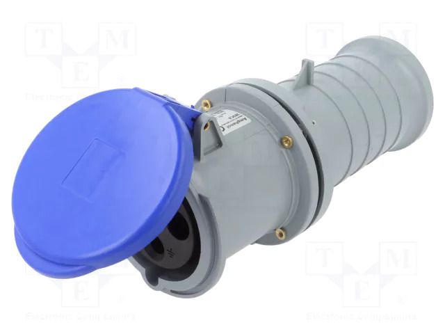 Connector: AC supply 3-phase; plug; female; PIN: 3; 63A; 250V; IP&S AMPHENOL 2CMA166840R1000