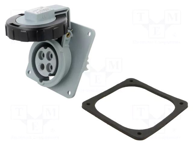 Connector: AC supply 3-phase; socket; female; 16A; 500VAC; IP&S AMPHENOL 2CMA167014R1000