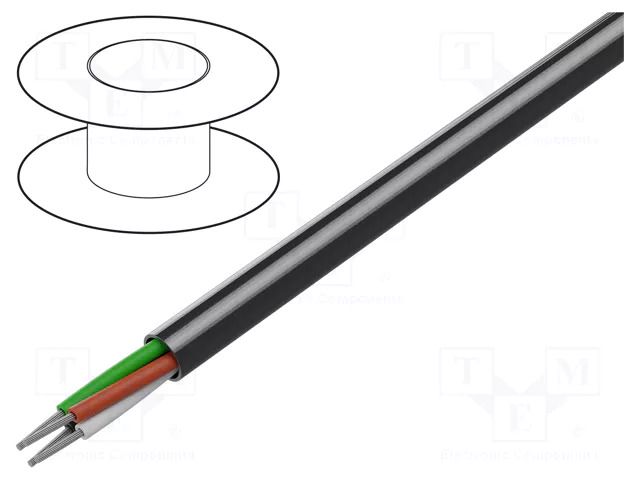 Wire; 4x18AWG; unshielded; 300V; 30m; Cu; stranded; chrome; CPR: Eca BELDEN 8489.060100