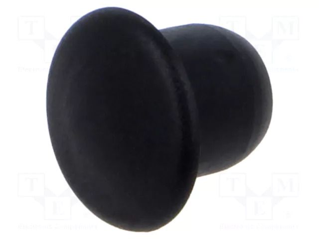 Stopper; H: 7.5mm; push-in; Flange dia: 12mm; black; 054080269903 ESSENTRA ESS-10060575
