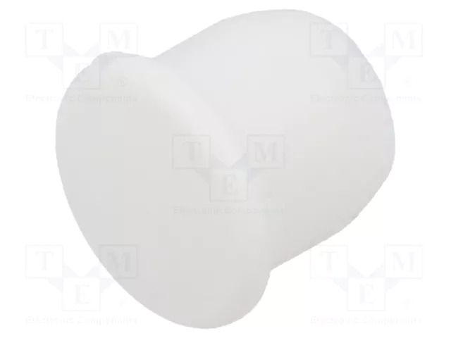 Stopper; H: 9mm; push-in; Flange dia: 12mm; white; Ømount.hole: 10mm ESSENTRA ESS-10060605