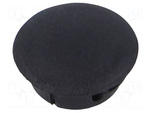 Stopper; H: 6mm; push-in,snap-fastener; Flange dia: 13mm; black ESSENTRA ESS-10163009