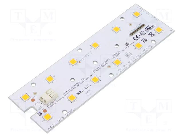 LED strip; W: 45mm; L: 146mm; No.of diodes: 12; CRImin: 70; 3000K PHILIPS 929003402006