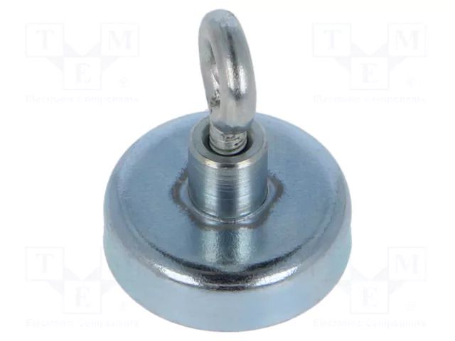 Magnet: permanent; hard ferrite; 40N; 25mm; with eyelet ELESA+GANTER GN50.6-HF-25-B