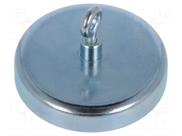 Magnet: permanent; hard ferrite; 280N; 57mm; with eyelet ELESA+GANTER GN50.6-HF-57-B