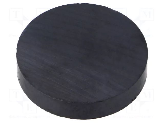 Magnet: permanent; hard ferrite; 11N; Ø: 30.5mm; H: 6mm ELESA+GANTER GN55.2-HF-30.5-6