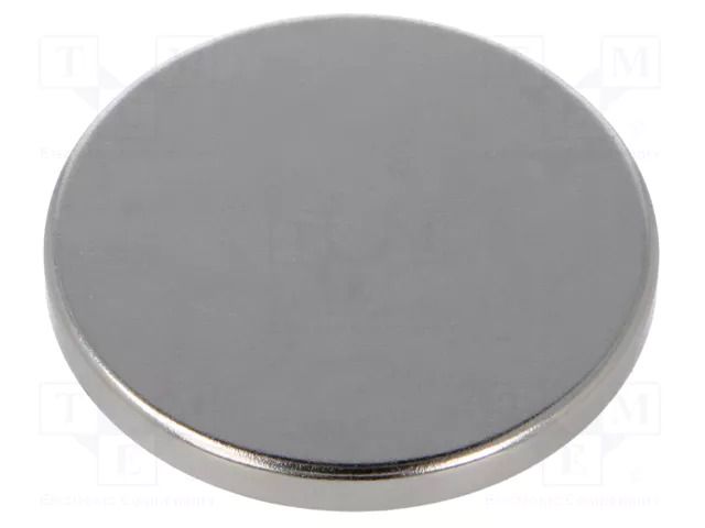 Magnet: permanent; neodymium; 76N; Ø: 38mm; H: 4mm ELESA+GANTER GN55.2-ND-38-4