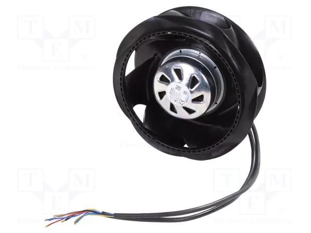 Fan: EC; radial; 230VAC; Ø190x88.9mm; 650m3/h; ball; 4350rpm; IP54 EBM-PAPST 8300100659