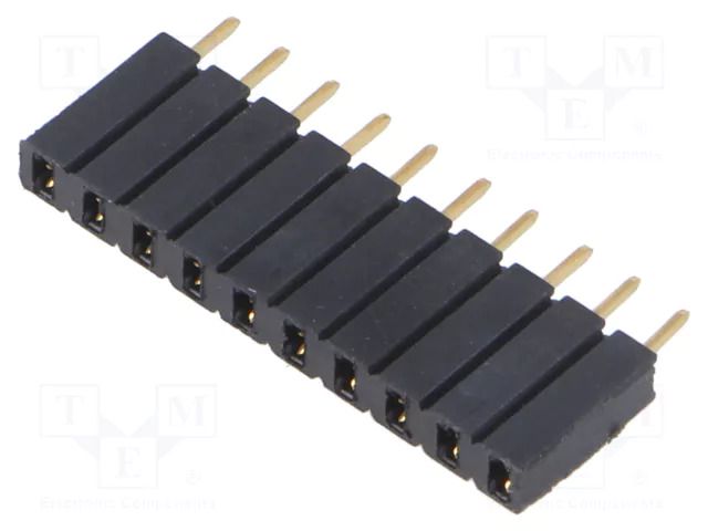 Connector: pin strips; socket; female; PIN: 10; BL 1; 3A; 125V; THT FISCHER ELEKTRONIK BL1.10.G