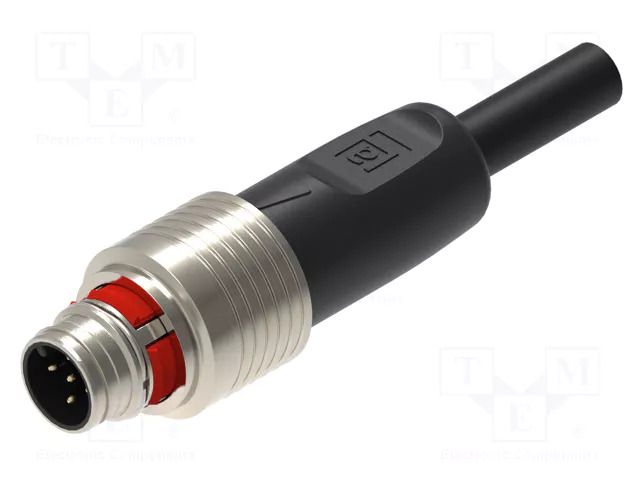 Cable: for sensors/automation; M12; PIN: 5(4+1); straight; 5m; plug LUMBERG AUTOMATION LUMBERG-935301020