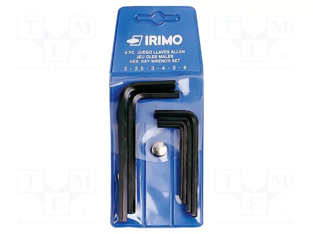 Wrench-set; hex key; steel; 6pcs. IRIMO SA.046011
