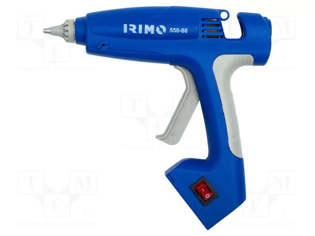 Hot melt glue gun; Ø: 11.2mm; Effic: 14g/min; 80W; 220÷240VAC IRIMO SA.550-80-4
