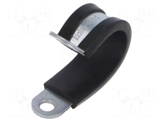 Fixing clamp; ØBundle : 22mm; W: 15mm; steel; Cover material: EPDM KALE CC-D1-22X15-W1EPDM