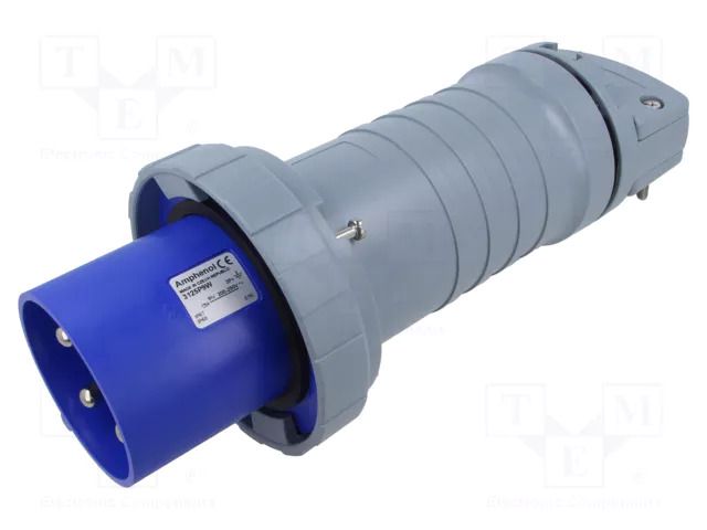 Connector: AC supply 3-phase; plug; male; 125A; 250VAC; 250V; IP&S AMPHENOL 2CMA166820R1000