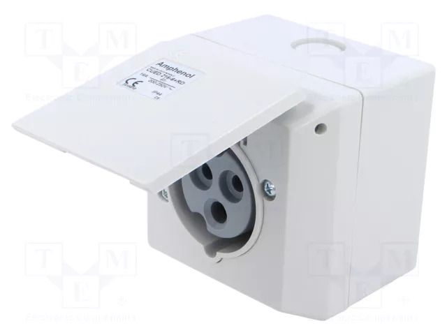 Connector: AC supply 3-phase; socket; female; PIN: 3; 250V; IP&S AMPHENOL 2CMA178695R1000