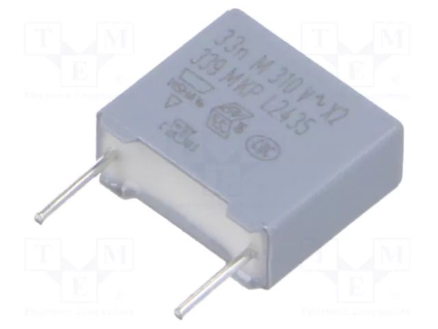 Capacitor: polypropylene; 33nF; 630VDC; 310VAC; THT; ±20%; 7.5mm VISHAY BFC233920333