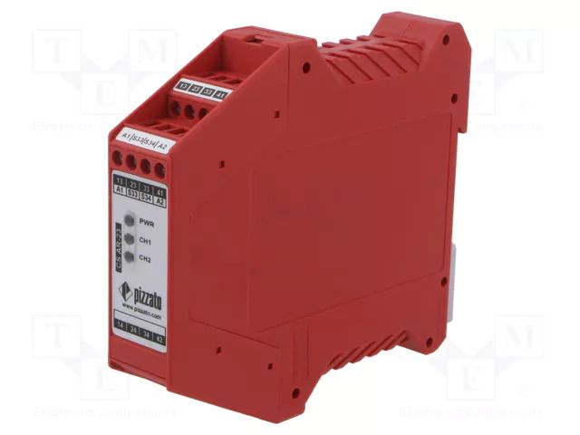 Module: safety relay; 230VAC; for DIN rail mounting; CS; -25÷55°C PIZZATO ELETTRICA CS-AR-23V230