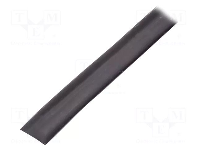 Heat shrink sleeve; glued; 4: 1; 16mm; black; polyolefine; reel CYG/KTG CB-DWT16-4X/25M-BK