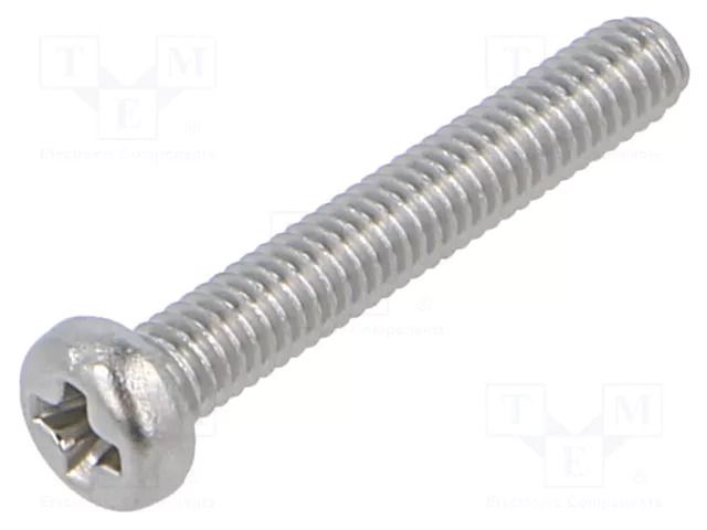 Screw; M2.5x16; 0.45; Head: cheese head; Phillips; PH1; ISO 7048 BOSSARD B2.5X16/BN2845