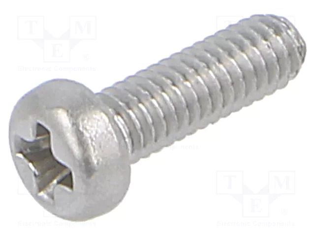 Screw; M2.5x8; 0.45; Head: cheese head; Phillips; PH1; ISO 7048 BOSSARD B2.5X8/BN2845