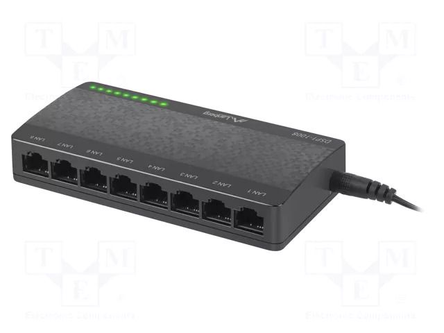 Switch Ethernet; RJ45 socket x8; PnP,LED status indicator LANBERG DSP1-1008