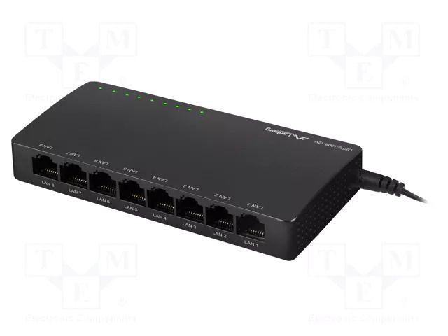 Switch Ethernet; RJ45 socket x8; PnP,LED status indicator LANBERG DSP2-1008-12V