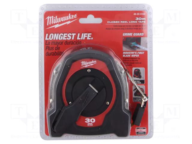Measuring tape; L: 30m; measure Milwaukee MW-48225103