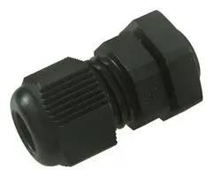 CABLE GLAND, PA, 6.5MM, M12, BLACK 50007M12PASW-F