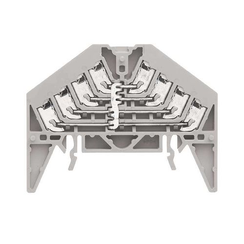 Potential distributor terminal, PUSH IN, 1.5, 250, 17.5 A, Number of connections: 16, Number of poles: 4, TS 35 x 15, grey Weidmuller 1173880000 04032248966325