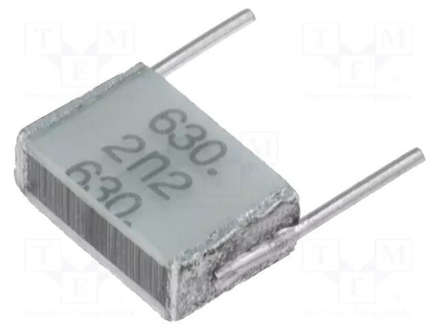 Capacitor: polyester; 2.2nF; 400VAC; 630VDC; 7.5mm; ±10%; -55÷125°C EPCOS B32560J8222K000