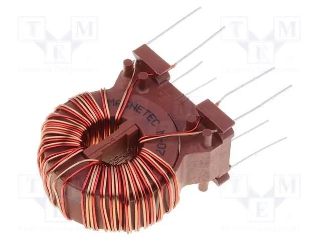 Inductor: wire; THT; 6.8mH; 8A; 10mΩ; -40÷70°C; 10kHz; DTSN-28 FERYSTER DTSN-28/6.8/8.0-P