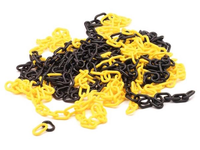 YELLOW/BLACK CHAIN - 10 m 1185-10 5411257005581
