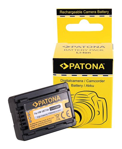  PATONA Battery f. Panasonic VW-VBT190 HC-VX870 VX878 VX989 VXF999, PATONA 1198 4260317093249