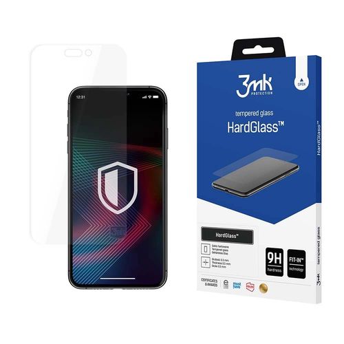 Tempered glass for iPhone 14 Pro 9H from the 3mk HardGlass series, 3mk Protection 5903108488976