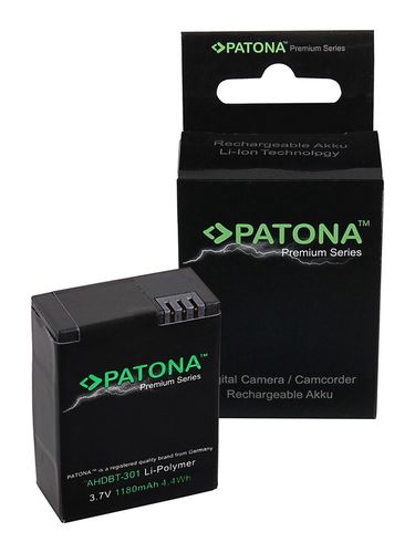 PATONA Premium Battery for GoPro HD Hero 3+ AHDBT302 AHDBT301 AHDBT201, PATONA 1202 4260317096653