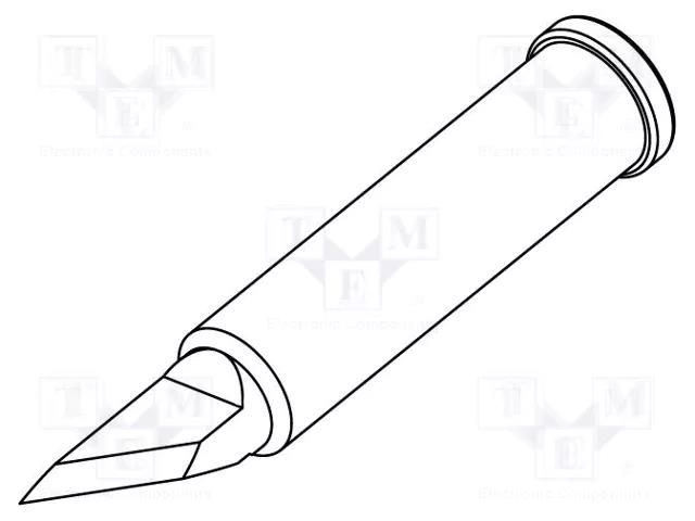 Tip; knife; 2mm; for  soldering iron,for soldering station ERSA ERSA-0102BDLF20