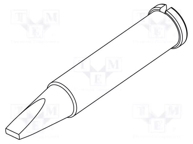 Tip; chisel; 2.4mm; for  soldering iron,for soldering station ERSA ERSA-0102CDLF24