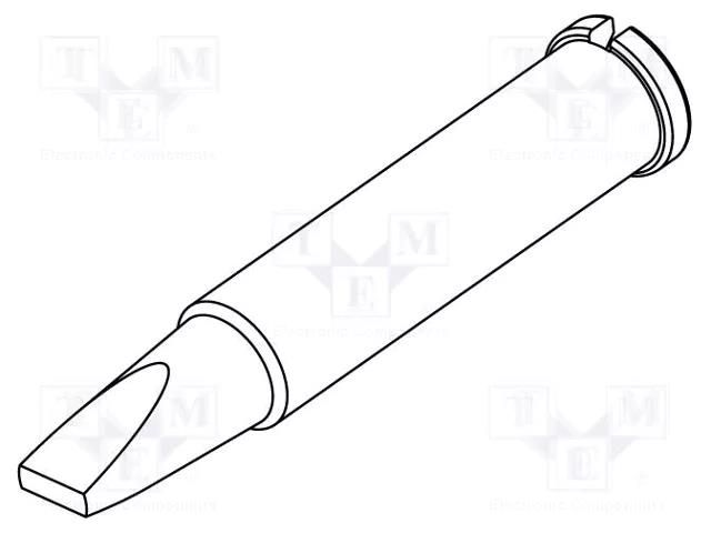 Tip; chisel; 3.2mm; for  soldering iron,for soldering station ERSA ERSA-0102CDLF32
