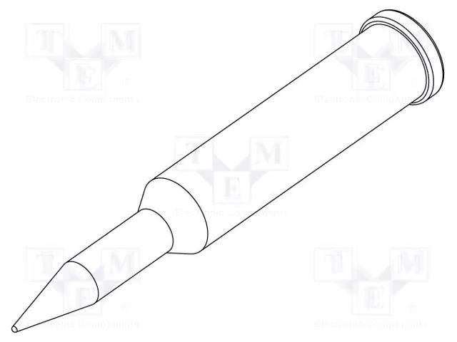 Tip; conical; 0.5mm; for  soldering iron,for soldering station ERSA ERSA-0102PDLF05L