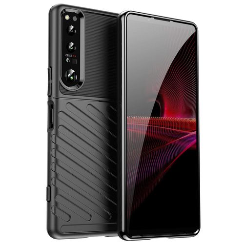 Thunder Case case for Sony Xperia 1 IV silicone armor case black, Hurtel 9145576267745 9145576267745