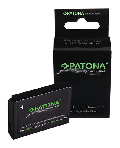  PATONA Premium Battery f. Canon NB-5L NB5l PowerShot SX200 SX210 SX220, PATONA 1208 4260317097872