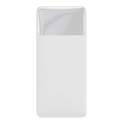 Baseus Bipow fast charging power bank 20000mAh 15W white (Overseas Edition) + USB-A - Micro USB cable 0.25m white (PPBD050102), Baseus 6932172618223 6932172618223