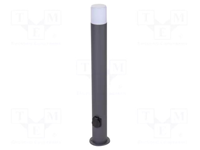 Lamp: garden luminaire; with SCHUKO socket; CORTA; IP54; E27; 25W GTV Poland GTV-OS-CORP80G-30
